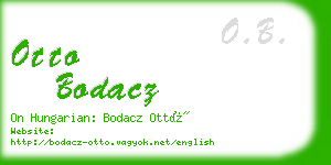 otto bodacz business card